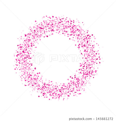 Pink star confetti. Decorative pink twinkle stars on white background design Pink star confetti. Decorative pink twinkle stars on white background design 143881272