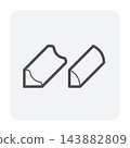Black outline wood floor molding profiles icon with concave and curved cross sections 143882809