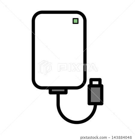 Illustration of mobile battery Illustration of mobile battery 143884048