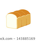 Fluffy white bread, toast, breakfast 143885169