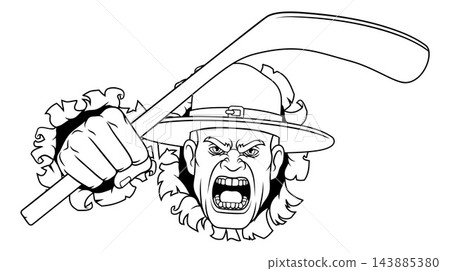Drill Instructor Sergeant Ice Hockey Sports Mascot Drill Instructor Sergeant Ice Hockey Sports Mascot 143885380