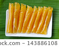 Thai sweet mango leather, Dried mango paste 143886108