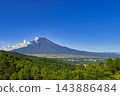 [Yamanashi Prefecture] Summer view of Mt. Fuji from Nijumagari Pass 143886484