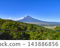 [Yamanashi Prefecture] Summer view of Mt. Fuji from Nijumagari Pass 143886856