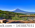[Yamanashi Prefecture] Summer view of Mt. Fuji from Nijumagari Pass 143887031
