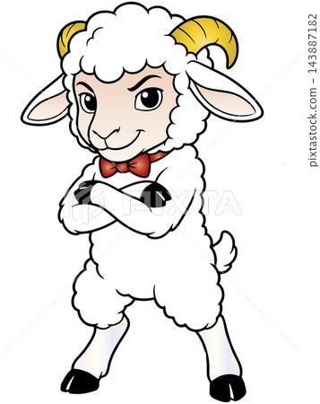 A fun animal illustration ☆ Sheep 143887182