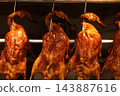 Roasted duck sold in Hong Kong. 143887616