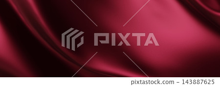 Luxury burgundy red silk fabric texture background with copy space design for christmas banner 3D render Luxury burgundy red silk fabric texture background with copy space design for christmas banner 3D render 143887625