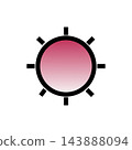 粉色太陽圖標 143888094