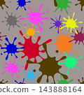 Ink splatter seamless pattern ① 143888164