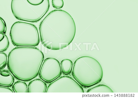Abstract Green Bubble Texture Background with Translucent Organic Shapes and Copy Space Abstract Green Bubble Texture Background with Translucent Organic Shapes and Copy Space 143888182