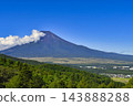 [Yamanashi Prefecture] Summer view of Mt. Fuji from Nijumagari Pass 143888288