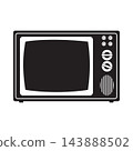 Retro Television Silhouette 143888502