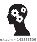 Head And Brain Gear silhouette 143888506