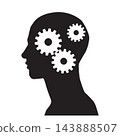 Head And Brain Gear silhouette 143888507