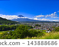 【山梨縣】從瀨戶山展望台眺望富士山的夏日景色 143888686