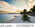 Croatia, Sunset over the Adriatic Sea, Trogir 143888876