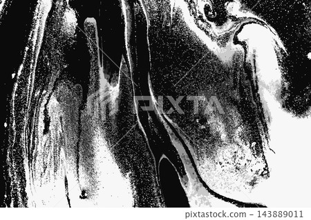 Abstract Ink Marble Black and White Grunge Vector Texture Abstract Ink Marble Black and White Grunge Vector Texture 143889011