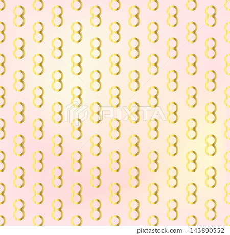 Golden 8 March number seamless pattern Golden 8 March number seamless pattern 143890552