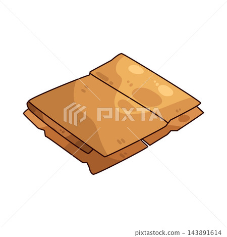 Illustration of Cardboard Box 143891614