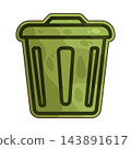 Illustration of Bin Icon 143891617