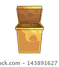 Illustration of Open Bin 143891627