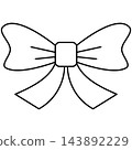Classic Christmas ribbon bow line art icon illustration isolated on transparent background. Black outline knot ribbon clip art element for gift box wrapping design layout. Classic Christmas ribbon bow line art icon illustration isolated on transparent background. Black outline knot ribbon clip art element for gift box wrapping design layout. 143892229