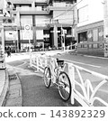 Street corner bicycle 143892329