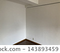 Corner of a room with white walls 143893459