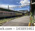 Nagareyama Station on the Ryutetsu Line, a scene from a local train line. 143893461