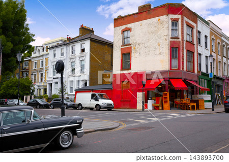 London Portobello road Market vintage magnifying in UK London Portobello road Market vintage magnifying in UK 143893700