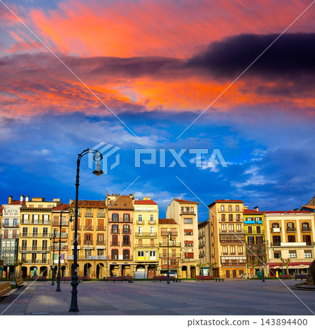 Pamplona Navarra Spain plaza del Castillo square Pamplona Navarra Spain plaza del Castillo square 143894400