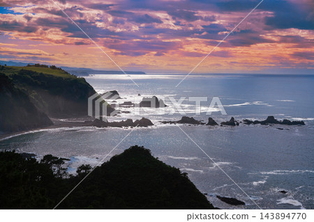 Playa del Silencio in Cudillero Asturias Spain Playa del Silencio in Cudillero Asturias Spain 143894770