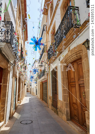 Javea also Xabia old town white facades 143895511