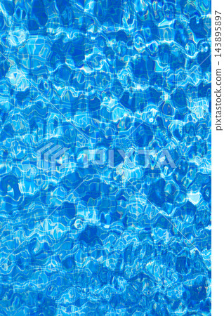 blue tiles pool water ripple texture 143895897