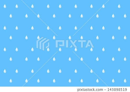 A simple design featuring raindrops and water droplets lined up against a light blue background. A simple design featuring raindrops and water droplets lined up against a light blue background. 143898519