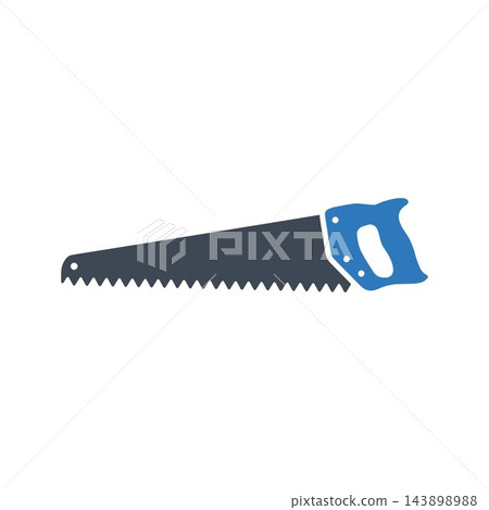 Home repair tool icon. Hand saw icon Home repair tool icon. Hand saw icon 143898988