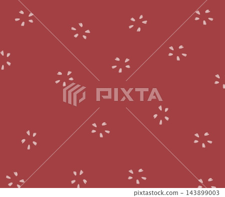 Red Christmas hand-painted floral background image, vintage holiday illustration for gift wrapping paper. Red Christmas hand-painted floral background image, vintage holiday illustration for gift wrapping paper. 143899003
