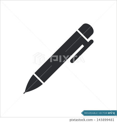 Pen Icon Vector Template illustration 143899481