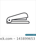 Stapler - Stationary Icon Vector Template 143899653