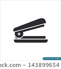Stapler - Stationary Icon Vector Template 143899654