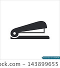 Stapler - Stationary Icon Vector Template 143899655