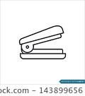 Stapler - Stationary Icon Vector Template 143899656