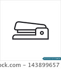 Stapler - Stationary Icon Vector Template 143899657