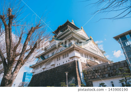 【大阪城】大阪的標誌性城堡，與豐臣秀吉有著密切的聯繫。 143900190