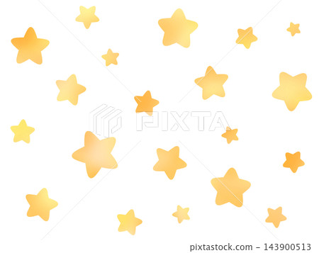 Cute orange star illustration / Warm-colored bright stars Cute orange star illustration / Warm-colored bright stars 143900513