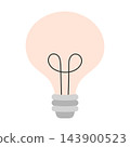 light bulb idea flat style icon 143900523