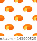 wheel of hard cheese seamless pattern 143900525