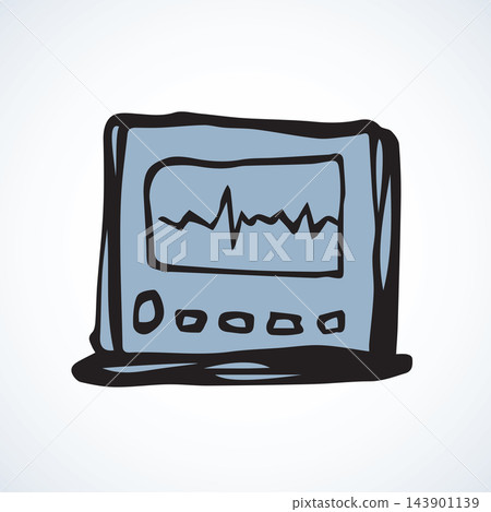 Cardiograph. Vector drawing 143901139