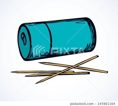Toothpicks. Vector drawing Toothpicks. Vector drawing 143901164